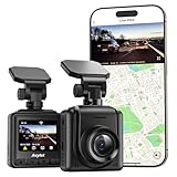 Avylet 2K Dash Cam Wi-Fi,Telecamera per Auto Mini con APP,Supporta il Modulo GPS Esterno,Grandangolare di 170°,Visione Notturna,24H Monitor di Parcheggio,Rilevamento di Movimento,G-Sensor, Schermo IPS