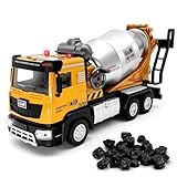 PIIMNT Betoniera Giocattolo,Set di giocattoli per auto, 1:40, in metallo, per bambini, con suono e luce, regalo per bambini, 3, 4, 5, 6 anni (betoniera)