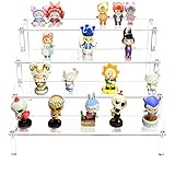 Windfromort Alzate di Display Acrilico Espositore a Scala Trasparente 4 Strati Espositore Gioielli Alzate di Display per Torte Trucco Profumi Oggetti da Collezione Rossetto