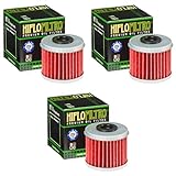 3x Filtri olio Honda CRF 450 R 02-15 Hiflo HF116