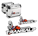 2 ADESIVI TRANSALP DECAL STICKERS Adesivi di qualità resistenti ai graffi, alta tenuta laminati dimensioni 22 cm x 9 cm