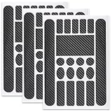 GLPRKOW 3 Pezzi Protezione Telaio Bici Adesivi in Carbonio, Protezione Telaio Bici Adesivi, Pellicola Protettiva Telaio Bici, Adesivi Protettivi Bici, per Bici, MTB ecc.