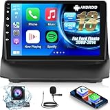 Autoradio Android 13 2G+64G per Ford Fiesta 2009-2014, Radio Touchscreen da 9 Pollici con Carplay Wireless e Android Auto/WiFi/GPS/Bluetooth/EQ/Radio FM RDS+Telecamera di Backup