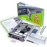 WORKDONE Vassoio Caddy per Hard Disk da 3,5" - Adattatore per HDD da 2,5" - Compatibile con Server Dell PowerEdge - Manuale - Etichette Adesive - Cacciavite - Viti Incluse