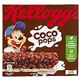 Kellogg's Coco Pops Barrette | Barrette di riso soffiato al cacao | Confezione da 120g (6 x 20g)