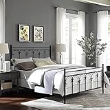 SISA srl, Struttura Letto Matrimoniale Moderno, Letto Ferro Battuto, Modello Dalia, Colore Nero Anticato (Con Sfumature Oro), 170x120x195 cm, 100% Made in Italy