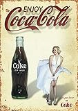 Coca Cola Vintage Wall Pubblicitario Retro Targa in Metallo Cucina Drink Pop UK 2 (taglia A5 (200 x 150 mm)