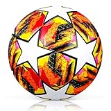 AUEJACKY Pallone Champions League, Taglia 5 Calcio, Pallone da Calcio a Allenamenti e Giochi per Bambini e Adulti, Regalo di Compleanno per Tifosi e Amanti