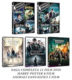 HARRY POTTER Collez. Completa (8 DVD) + ANIMALI FANTASTICI - Dove Trovarli + I Crimini di Grindelwald + I Segreti di Silente (3 DVD) Edizione Italiana