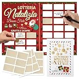Maxi Gratta e Vinci Personalizzato Natale - La Lotteria Natalizia – Biglietto Gratta e Scopri Idea Regalo Natale Originale - Gadget Idee Regali Divertenti Originali - Bigliettini di Auguri Grattabili