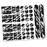 Finest Folia Pellicola protettiva per telaio della bicicletta, 34 pezzi, per MTB, BMX, colore bianco