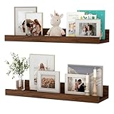 Feihorrm Set di 2 mensole galleggianti per la cameretta dei bambini, per riporre giocattoli, libreria da parete per bambini, per soggiorno, camera da letto, decorazione per libri, cornici per foto