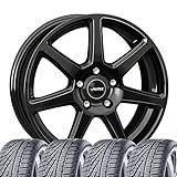 4 ruote invernali Tallin 7,5 x 18 ET 50 5 x 108 nero con 235/50 R18 101 V NEX Winguard Sport 2 XL M+S 3PMSF compatibile con Smart #1