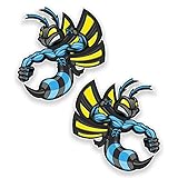 Hornet Wasp - 2 x 10 cm, adesivo in vinile, per casco da bicicletta, per computer portatile, codice articolo 9318