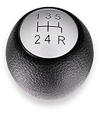 1neiSmartech Pomello Leva Cambio 5 Marce Compatibile con Alfa Romeo 147 2000-2013, Compatibile con 156 1997-2005, Compatibile con GT 2003-2010, Retromarcia a Destra