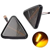 Kakulkomen Indicatore di direzione a LED per Mitsubishi Colt CZC CZ3 Z23 Z24 Z25 Z33 Z34 Z3 (nero)