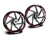 Adesivi cerchi moto compatibile con aprilia rsv 1000 r rosso bianco