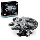 LEGO Star Wars 75375 Millennium Falcon - Set da Costruire con Astronave da Collezione per Adulti - Include Espositore e Targhetta - Decorazione da Scrivania - Regalo per i Fan di Una Nuova Speranza