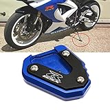 MOWOK - Cavalletto Per Suzuki GSX-R 600, GSX-R 750, GSX-R 1000, R/X GSXR1000, Moto CNC estensione base, piastra di supporto per cavalletto laterale