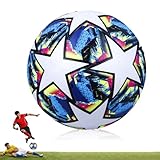 Forhome Championsleague Ball,Pallone da Calcio di Dimensioni 5 per Bambini e Adulti,Pallone da Calcio con Dimensioni Standard e Dimensioni Ufficiali