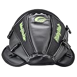 KaTur Borsa da serbatoio per sedile posteriore per moto Borsa da sella di stoccaggio in pelle PU multifunzionale impermeabile per moto Sedile posteriore Accessori per coda super leggera Borse -Nero