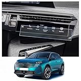 CDEFG [2 pezzi] Compatibile con Peugeot E-3008 E-5008 GT Allure 2024 2025 pellicola protettiva 4H antigraffio GPS trasparente pellicola protettiva per auto navigatore accessori (E3008 A/C)