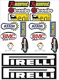 ADESIVI KIT SPONSOR TECNICI MOTO 18PZ SBK HONDA YAMAHA DUCATI SUZUKI APRLIA