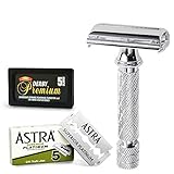 Parker-Astra-Derby Rasoio e Lamette da Barba 87R - 1 Confezione da 3 Pezzi