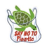 MYMERCERIE Lotto di 3 maschi termoadesivi salva l'oceano tartaruga 4,6 x 4 cm