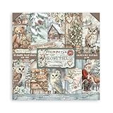 Stamperia - Scrapbook Paper Pad for Scrapbooking, Albums, Card Making, Bullet Journalling and More, Acid Free, Double-Sided, Perfect for Hobbies, Crafts, and Gifting (The Owl’s House) (20.3 x 20.3cm)