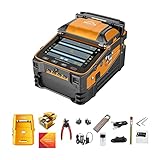 QIIRUN Giuntatrice Fibra Ottica Fusion Splicer AI-9 Veloce 5 Secondi, Giunzione 15 Secondi, Saldatrice per Fibra Ottica con Video Tutorial per Progetti di Giunzione FTTH e Cavi