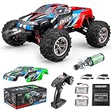 YONCHER YC250 Macchina Telecomandata Motore Brushless, 1/16 62+Km/h Alta velocità 4x4 Professionale Camion, 4WD 2 Batterie 40 Min+ Giocare Tempo, 2.4GHz Off Road 2 Auto Corpi per Adulti Bambini