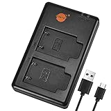 DSTE Fast Charging USB Dual Batteria Caricatore Compatibile per Olympus Li-40B,LI-42B,FUJI NP-45,D-630 D-720 D-725 IR-300 FE-20 FE-160 FE-190 FE-220 FE-230 FE-240 FE-250 FE-280 FE-290 Stylus 820 830