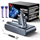 6000mAh V6 Replacement Batteria di Ricambio per Dyson V6 DC62 DC58 DC59 DC61 DC72 DC74 Extra, Trigger, Fluffy, Absolute SV03 SV05 SV06 SV07 SV09