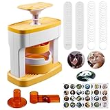 98 pezzi Button Maker Badge Machine, 55 mm distintivo fai da te con 48 carta per motivi e 48 distintivi, 1 taglierina circolare, regali per bambini per feste, regali fai da te
