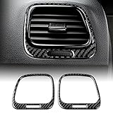 KUNGKIC auto cruscotto bocchetta d'aria S-Frame in fibra di carbonio Decalcomania decorativa interna compatibile con VW Volkswagen Scirocco 2009-2016 Accessori