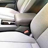 WOOD COMPANY Bracciolo Compatibile con Seat Leon RESTYLING 2020 in Ecopelle Nera - Montaggio ad Incastro (Senza Bisogno di Viti)