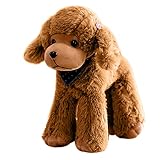 Katutude Animali di Peluche Carino Morbido Peluche Barboncino Tempo a Letto Giocattoli, Barboncino Peluche Cane Teddy, Kawaii Cani Barboncino Giocattolo Regalo per Bambini e Ragazze