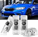 4 Pezzi Compatibile con Luci Proiettore Porta BMW per Serie 1 2 3 4 5 6 7er M GT X1 X3 X4 X5 X6, Luci Portiera Auto illuminazione d'ingresso, Luce LED di Benvenuto accessories