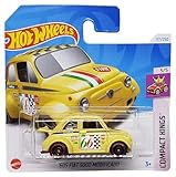 Hot Wheels - '60s FIAT 500 Modificado - Compact Kings 5/5 - HTC20 - Short Card - Good Year - Giallo - Mattel 2024
