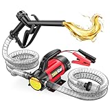 TaskStar Pompa Travaso Gasolio 12V: Portata 50 L/min, Pompa Elettrica Portatile con Pistola, Filtro e Tubi per Diesel, Biodiesel, Cherosene e Olio Combustibile – Per Casa, Fattoria e Cantiere