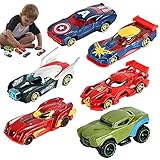 YISKY Giocattolo Modello Macchinine, 6 Pezzi Set di Macchinine, Metallo Giocattoli di Auto da Corsa, Macchinine Giocattolo, Mini Auto Giocattolo, per Bambini Giocattoli Educativi Precoci