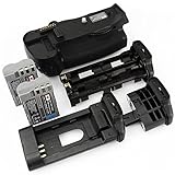 DSTE Multi-Energia Verticale Batteria Presa per Nikon D700 D300 D300S D900 DSLR Fotocamera come MB-D10 con 2-pack EN-EL3E