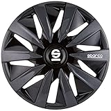 Sparco Spc1391Bkgr Set Copricerchi 4 Pezzi Lazio 13 Pollici Nero/Grigio, Set Di 4