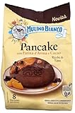 Pancake Mulino Bianco con Farina d'Avena e Cacao, 8 Porzioni, (4X64 GRAMMI)