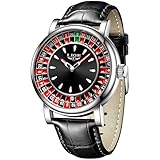 LIGE Orologio Uomo Nero, Orologi Uomo al Quarzo Analogico, Quadrante Smaltato a Bussola Vintage, Impermeabile 3ATM, Lancette Luminose, Regali di Moda Raffinati, Business Elegante Casual