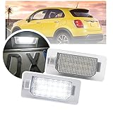 NSLUMO 2 pz Bianco LED Canbus Posteriore LED Luci Targa Lampada Per Fiat 500X 2014 2015 2016 2017 2018-2022