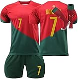 FTRGHNY Maglia Calcio per Bambini Adulti, 2025 Set di Maglie da Calcio Bambino Uomo Maglietta Completo Tuta Completino da Allenamento per il Calcio Camicia, Pantaloncini e Calzini