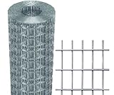 Rete Recinzione Elettrosaldata Zincata Margherita 50X75 mm H:150 cm Rotolo 25 mt