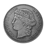 WLZQELVCF Moneta commemorativa Replica da 5 franchi svizzeri 1888-1916, 1892